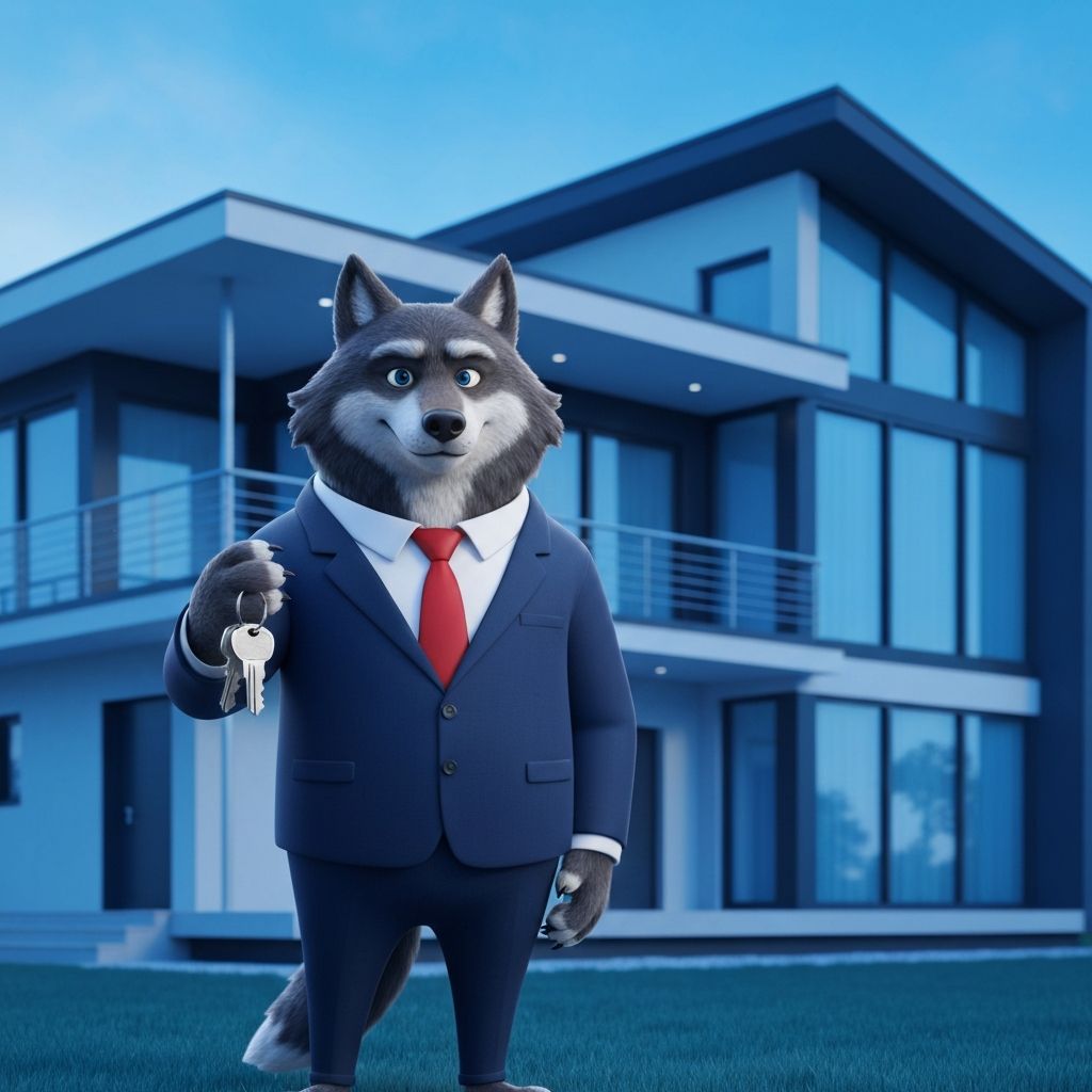 Alpha le loup protégeant votre prêt immobilier